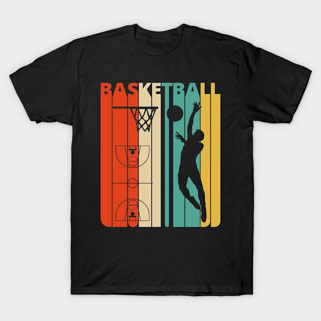 Basketball Silhouette, retro design. T-Shirt by MadebyTigger